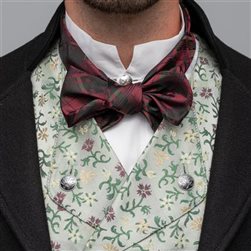 Svartis - grågrønn silkebrokade